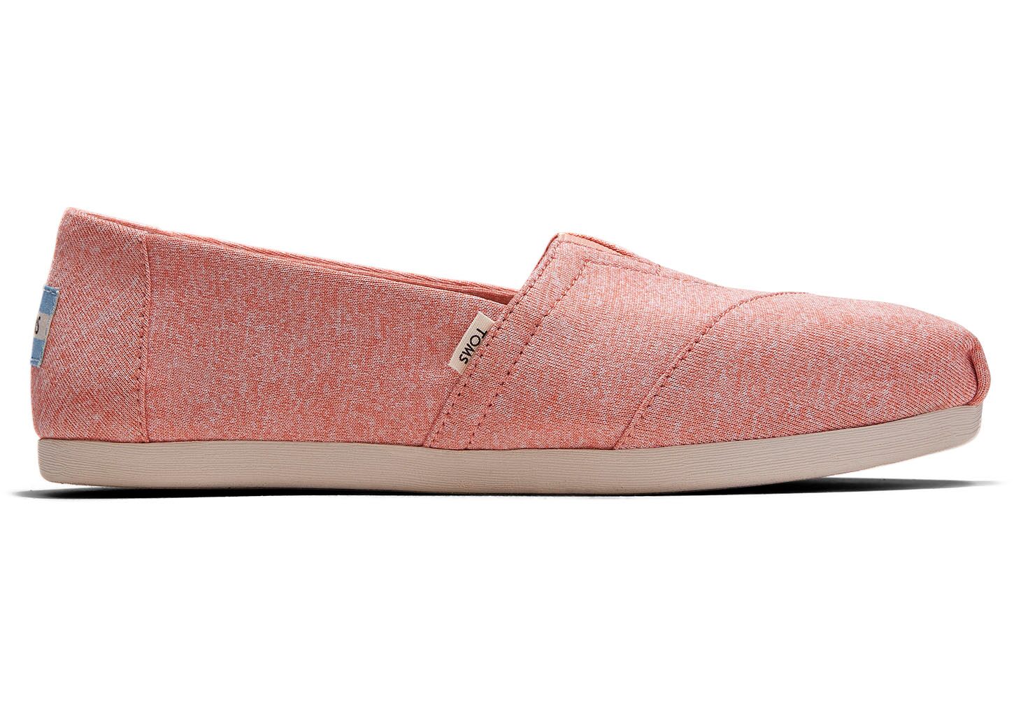 Toms REPREVE Melange Knit Classics - Womens Alpargata Espadrilles - Apricot - NZ - 560174KWF